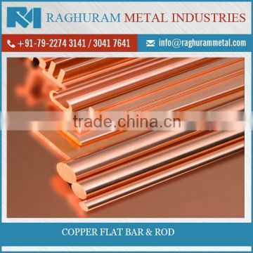 Copper Flat bar and Rod for Factory use at Very Low Rate