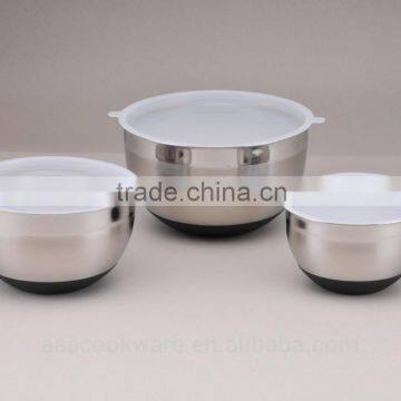3 Pcs Set Stainless Steel Mixing Bowl Set With Grater photo-2