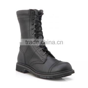 2014 Black leather Speed lace Men military boots