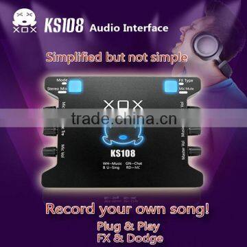 USB Audio Adapter External Sound Card Audio Sound Cards XOX KS108