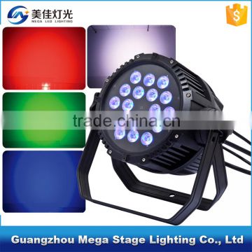 Professional stage rental outdoor 4in1 rgbw led par 18x10