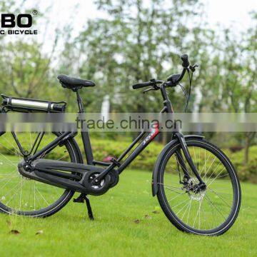 OEM manufacture in-time easy riding commuter female electric bicycle