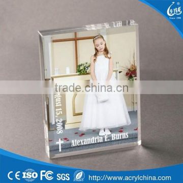 Tansparent Acrylic Cube Photo Frames, hand made photo frame