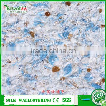 DIY natural fiber wall covering Liquid Wall Coat Silk Plaster Wall Coating