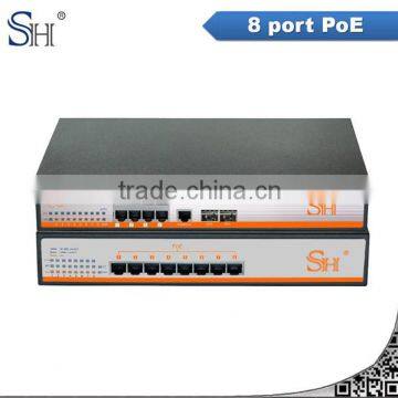 8 Port 10/100/1000M IEEE802.3af Security CCTV PoE Switch photo-5