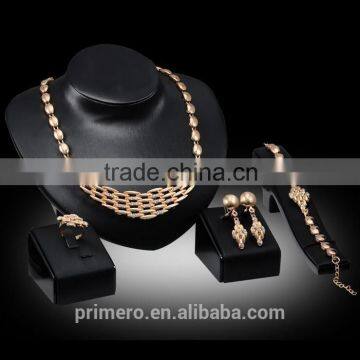 Jewelry Sets African Diamond Collar Statement Necklace Earrings Bracelet Fine Rings photo-2