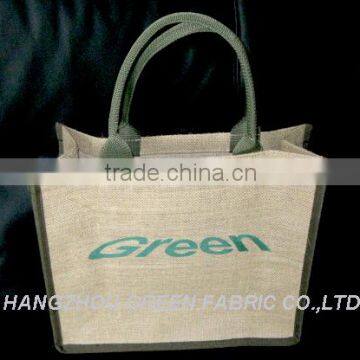 jute tote shopping bag