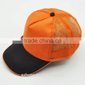 Orange OEM New Hot Unisex 5-panel Blank Custom Promotional Outdoor Sport Baseball CottonCap photo-2