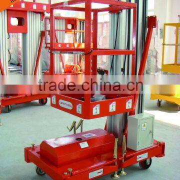 cheap 5m single mast aluminum lift platform for aerial work platform price reasonable