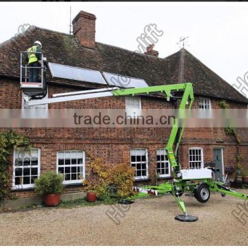 Man drive diesel energy telescopic articulated boom lift