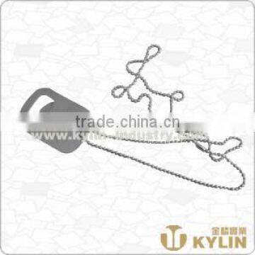 credit card bottle opener with ball chain