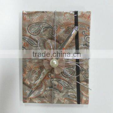 Metal ballpoint pen and notebook gift pen set, item no. B1226+NB-001