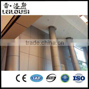 Aluminum decorative clad material for wall panels