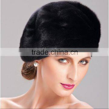 2015 New Fashion Real Winter Mink Fur Hat