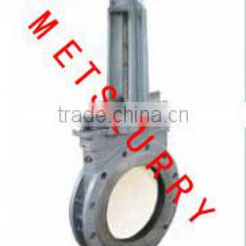 Gate Valve Factory Pneumatic Ceramic Slurry Knife Gate Valve photo-3