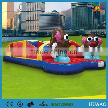 commercial inflatable obstacle course toys for sales