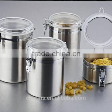 In Point Stainless Steel Canister / Tea Box/ Containers