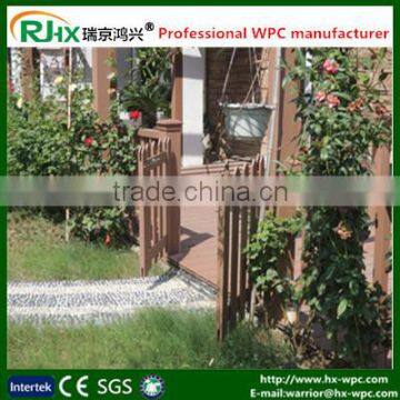 Decorative WPC outdoor handrail and fence/decorative garden fence made of wood palstic composiite decking