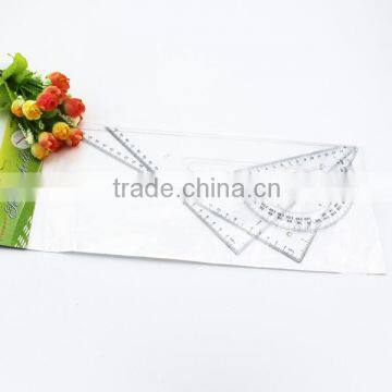 Wholesale Hot Sale High Quality Triangle Ruler Set Stationery Set