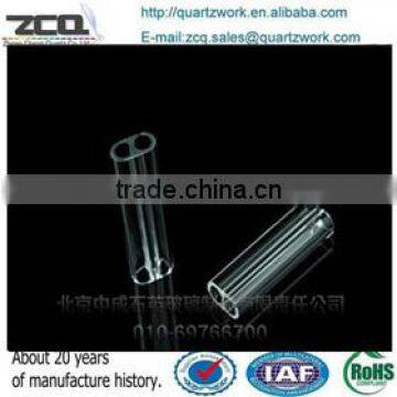 2 holes quartz laser flow tube