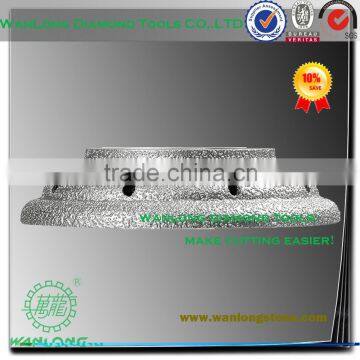 high quality vacuum brazed wanlong large stone grinding wheel for stone glass tile grinding