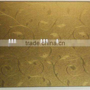 gold color laminated melamine mdf board / mdf board manufacture