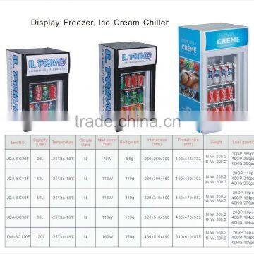 mini showcase,mini freezer,ice cream chiller