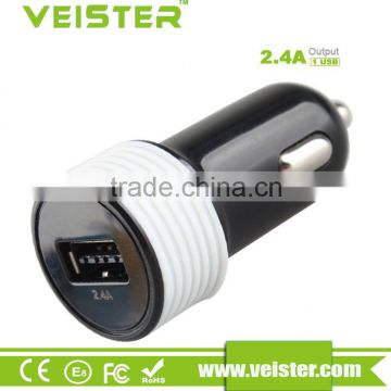 veister mobile phone accessory 2.1amp micro usb car charger for phone car charger