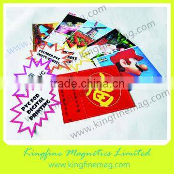 large size poster printing,magnetic rolls for digital print,solvent base printable magnet,magnetic sheets for printing,printable