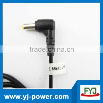right angle 22awg 20awg18awg 5.5 2.1 mm dc cable male to male