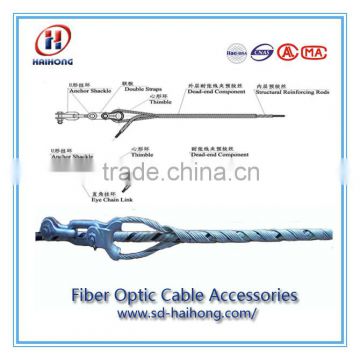 Aluminium alloy or galvanized Stee wire preformed Dead-end guy grip clamp