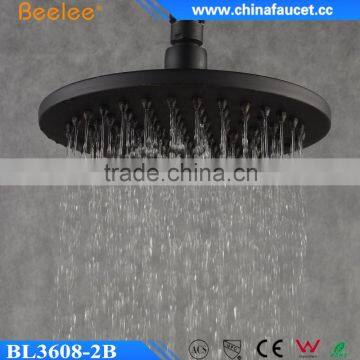Beelee 8 Inch Round Black ORB Top Shower Water Saving Rain Overhead Shower photo-2