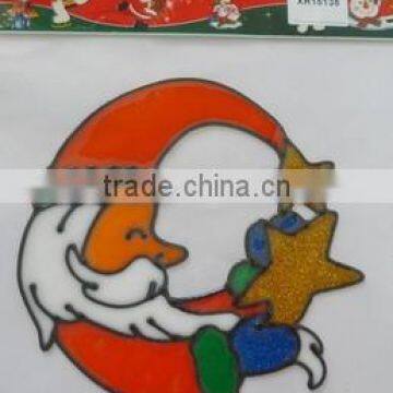 New Arts and Crafts , lying santa and star door sticker