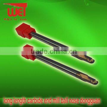 Long Length Carbide End Mill Ball Nose Dongguan