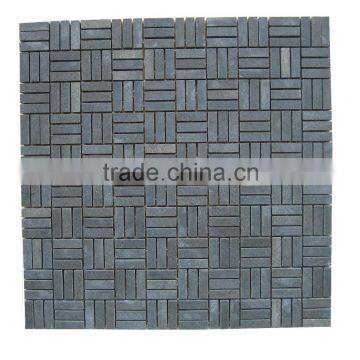 Black Andesite Mosaic Tile Paving Brick Stone 1cm