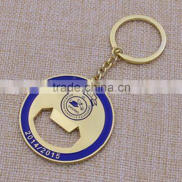 Hot sale fashion metal gold round bottle opener