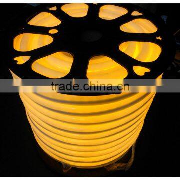 24V 110V 220V amber color led flexible neon strip light