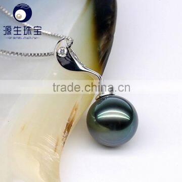 Cheap Jewelry 9--10mm Black Tahitian Pearl Necklace Pendant for Sales