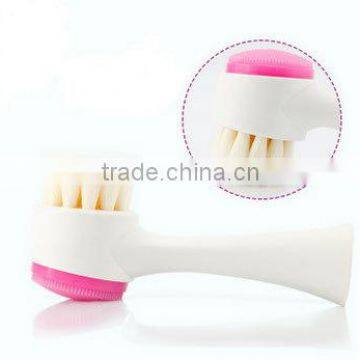 Hot Selling Soft Synthetic Hair Silicone Rotating Facial Brush photo-6