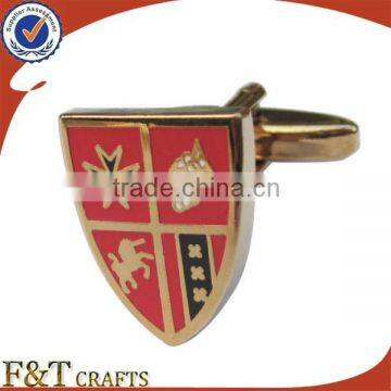 Souvenir gift custom made metal school cufflinks