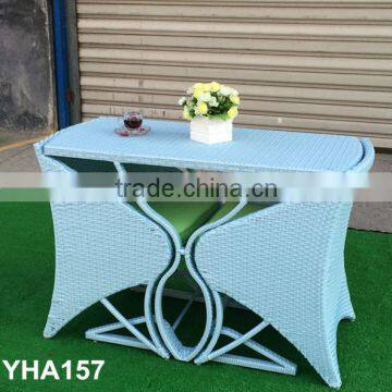 2015 NEW BULE OUTDOOR WICKER CUBE TABLE SET