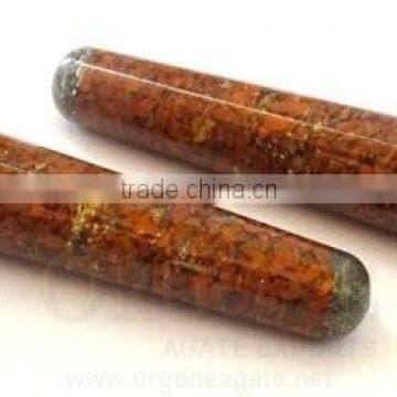 Red Jasper Orgone Smooth Massage Wands | Orgone Energy Red Jasper Smooth Massager | Agate Orgonite Supplier