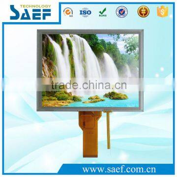 8" inch TFT 800x600 pixel RGB interface 50 pins connector with resistive touch panel LCD screen