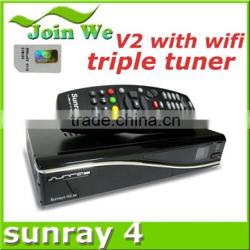 Triple Tune Sunray sr4 800se v2 with wifi Digital Satellite Receiver