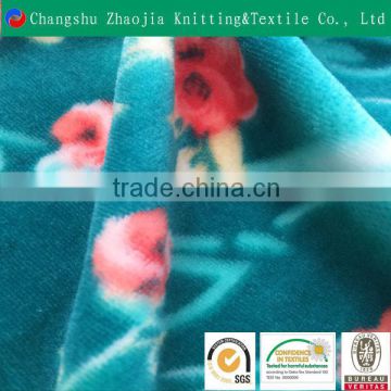 Custom print 88 polyester 12 elastane fabric manufacture beibei velvet fabric