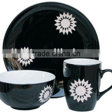 3pcs decal printing breakfast set