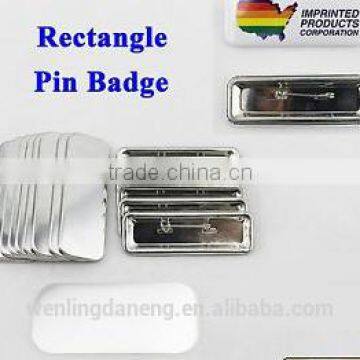 68*24mm rectangle tin blank button pin