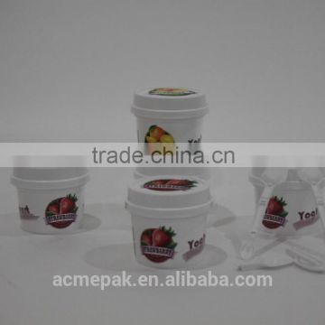 100ml IML yogurt jelly pudding plastic cup