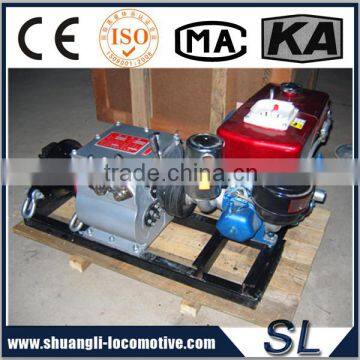 Small Size ,Light Weight Gasoline Speedy Petrol 5 Tons Engine Powered Hoist Winch 5 Tons For The Wild Mountain Construction