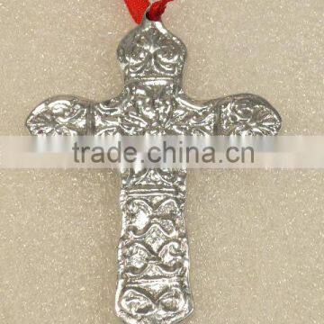 Hanging Aluminium Decorative Cross,Metal Religious Crucifix